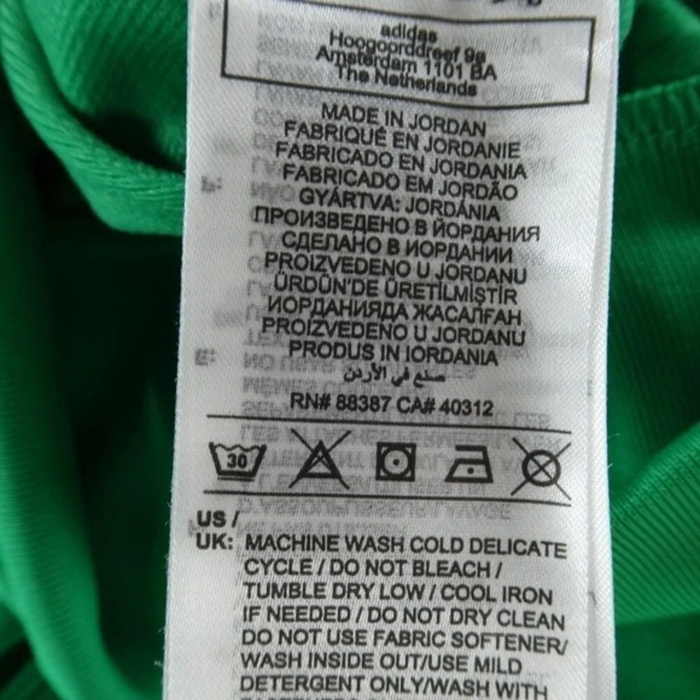 Adidas Men's Green White Two Piece Tracksuit Small Jacket JD0183 Pants JD0184